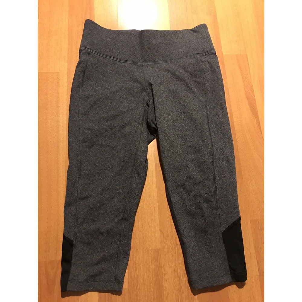 Lucy PowerMax Ultimate X-Training Capri Leggings Size XS Gray Yoga Running Gym